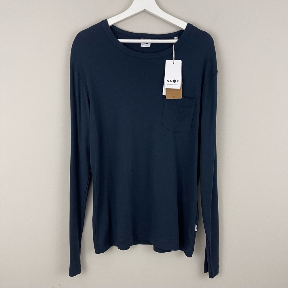 NN07 No Nationality Arnold Long Sleeve Pocket T-Shirt